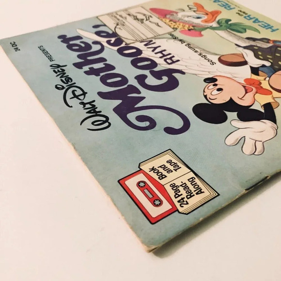 Vintage 1979 Mother Goose Rhymes Disney Read Along Book Only  No Tape - Picture 5 of 16
